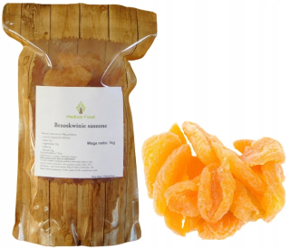 Sušené ovocie - Sušené broskyne kandizované 1 kg (1000g)