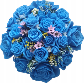 Darček na Valentína - Kytica mydlových kvetov na darček, Flowerbox