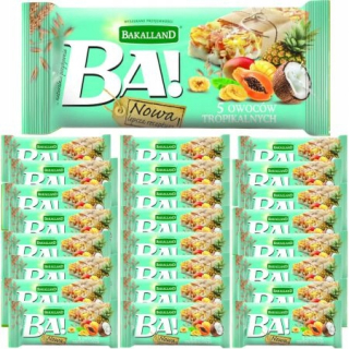 Bah! Obilie Bary 5 Tropické ovocie 25x40g