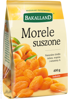 Sušené ovocie - Bakalland marhule celé ovocie 400 g