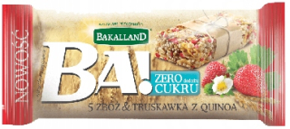 BAKALLAND GRAIN BA! Jahoda a Quinoa 30g 25ks