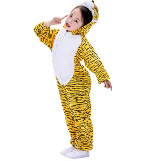 Halloween - Mask guľový tiger kostým pre deti onesie