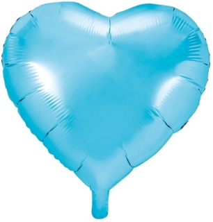 Darček na Valentína - Balónové odtiene večierku Blue Heart Party 45 cm