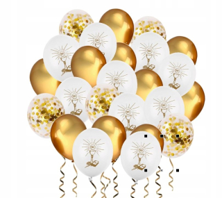 Prvé sväté prijímanie - Sada balónov prijímacieho balóna Balloons Communion 25 PCS