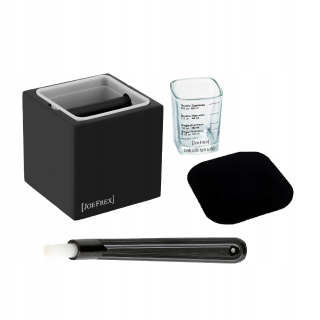 Barista Set Knock Box Tamper Brush _ Black