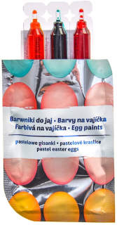 Veľkonočná dekorácia - Viacfarebné PartyPro Dye 3 PCS.