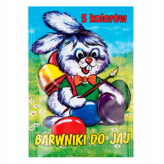 Veľkonočná dekorácia - Viacfarebné farbivo 5 ks.