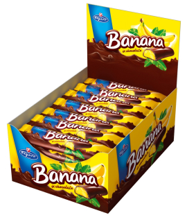 Banán bar v čokoláde banán 25 g * 35 ks.