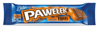 Baton E. Wedel Pawełek Toffee 45g celá lepenka 24ks