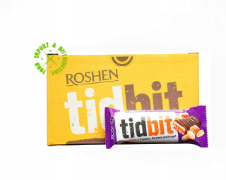 Baton Roshen Tidbit Walnut Caramel 24 ks Ukrajina