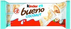 Oblátková tyčinka Kinder Bueno 39g kokos / kokos 30ks