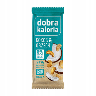 Baton Kokos and Walnut 35g [20ks] Dobré kalórie