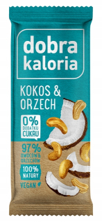Baton Coconut Walnut 35G Vegan X 20PC Dobré kalórie