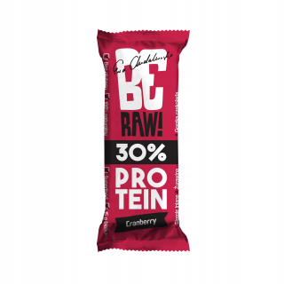 Proteínový bar 30% brusnicový 40 g [15ks] je surový