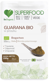Beororcc guarana bio prášok 200g vitality