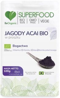 Beororický Acai Berry Eco prášok 100g superfood