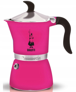 Bialetti Fiammetta fluo ružový kávovar 3 TZ