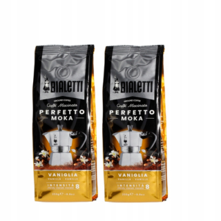 Káva mletá - Bialetti Perfetto Moka Vanilia Káva Mielona 2x250g