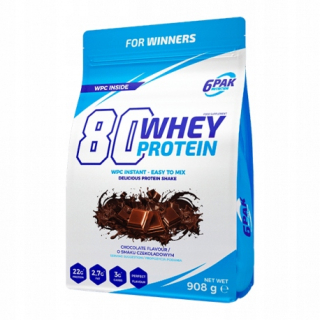 Proteín - Obrázok 6PAC 80 Srvátka Protein 908 g Čokoláda