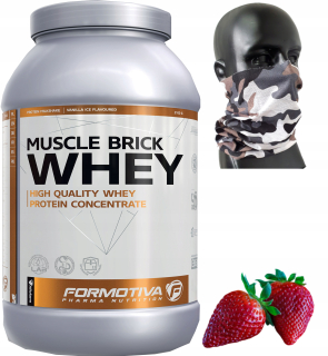 Proteín - Protein Formotiva Muscle Brick Swereh 2100g Jahody