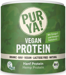 Konope proteínový prášok surový bio pur ya! 250g