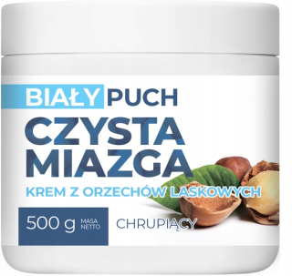 Biela chmýří s Crunchy 500g Hazel Cream