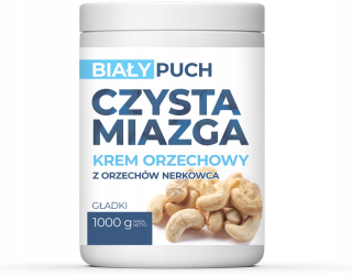 Biely chlpatý krém s kešu 1000g hladký