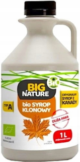 Veľká Nature Bio Maple sirup z Kanady 1l