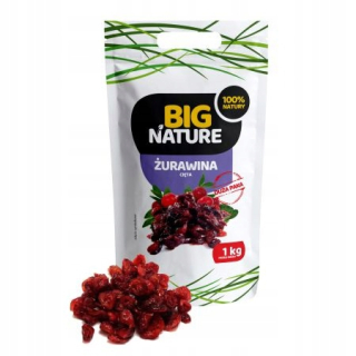 Sušené ovocie - Big Nature Sulfurovaná rezaná brusnica 1 kg