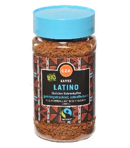 Káva bez kofeínu - Bio Latino rozpustná káva 100g