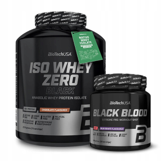 Proteín - BIOTECH ISO Srvátka ZERO BLACK 2270G Black Blood CAF +