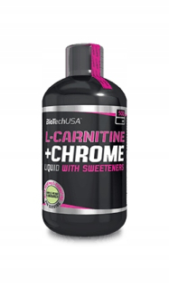 Spaľovač tuku - Biotech L-Carnitín + chróm 500ml grapefruit + utesnenie