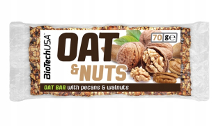 Biotech Oat a ovocie 20x70g Baton Walnut