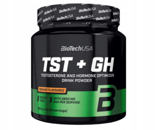Testosterón - BioTech USA TST + GH 300 g TESTOSTERÓNOVÝ RASTOVÝ HORMÓN
