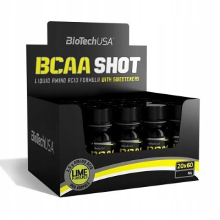 Aminokyseliny - Biotechus BCAA Shot Aminokyseliny 20x60ml