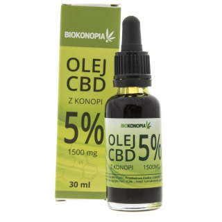 CBD - Bioconopy konopné oleja 5% CBD 1500 mg 30 ml