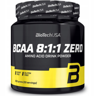 Aminokyseliny - Biotech USA BCAA 8: 1: 1 250g Cola aminokyseliny