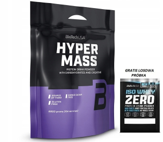 Gainer - Biotechusy Hyper Mass 6800 30g Protein Hmotnosť + ZADARMO