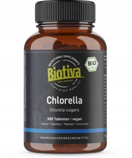 Biotiva chlorella organická (300 tabliet)