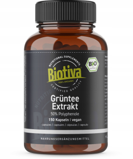Biotiva Zelený čajový extrakt (150 kapsúl)