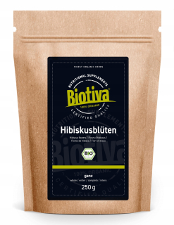Biotiva hibiscus kvety organický čaj 250g