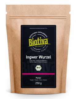 Biotiva zázvor v prášku 250g bio