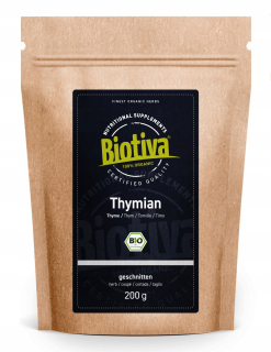 Biotiva Tymián organicky vtierala 200g