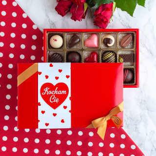 Bombonik pre Valentína - Milujem ťa Mix Pralin