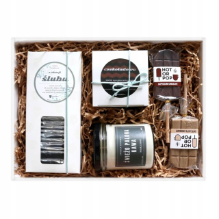 Box darček pre svadobnú aromatickú kávu
