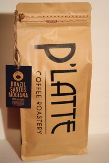 Zrnková káva -  Brazília Santos Mogiena-1KG. P`lattete kávovar
