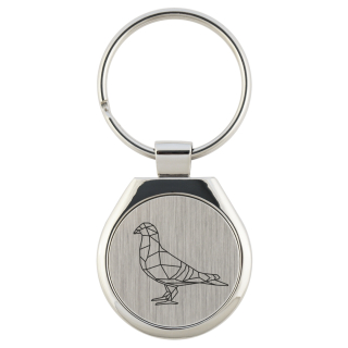 Engraved Prívesok Okrúhle PETS dove
