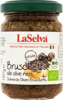 Čierna olivová bruschetta BIO 130g LaSelva
