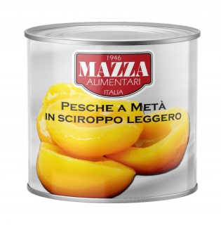 Broskyne v Sirup 3 kg Mazza Taliansko