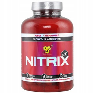 Bsn Nitrix 2.0 180tab CREATINE STRENGTH PUMP ENERGY